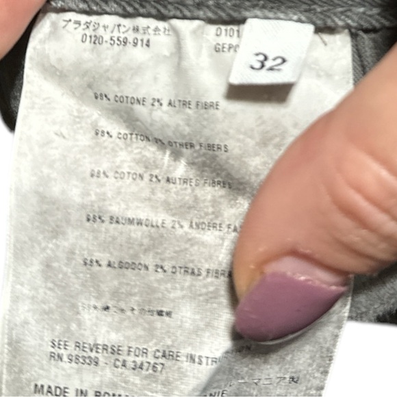 Men's Gray Straight Leg Jeans - Picture 5 of 5